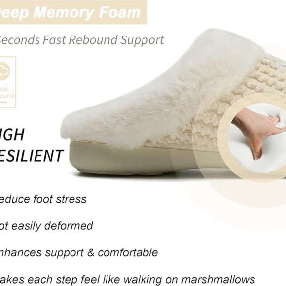 Comfort Memory Foam House Slippers - Picture 6 of 8
